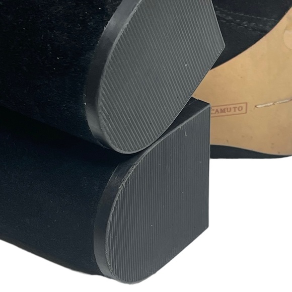 new Vince Camuto ✰ Drista All Over Studs Studded Ankle Booties ✰ Black Suede 8M - Picture 13 of 16